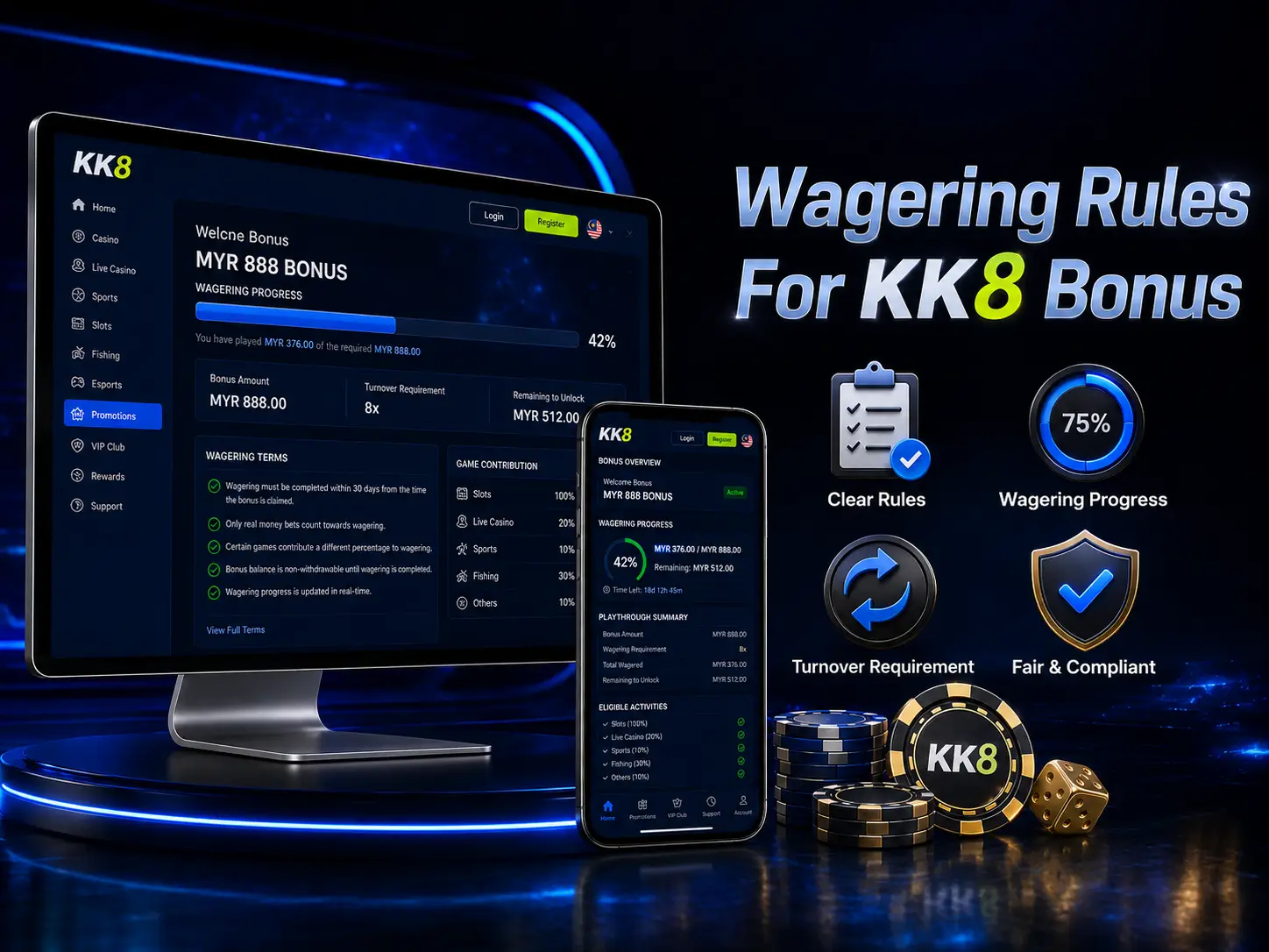 Wagering Rules For KK8 Bonus