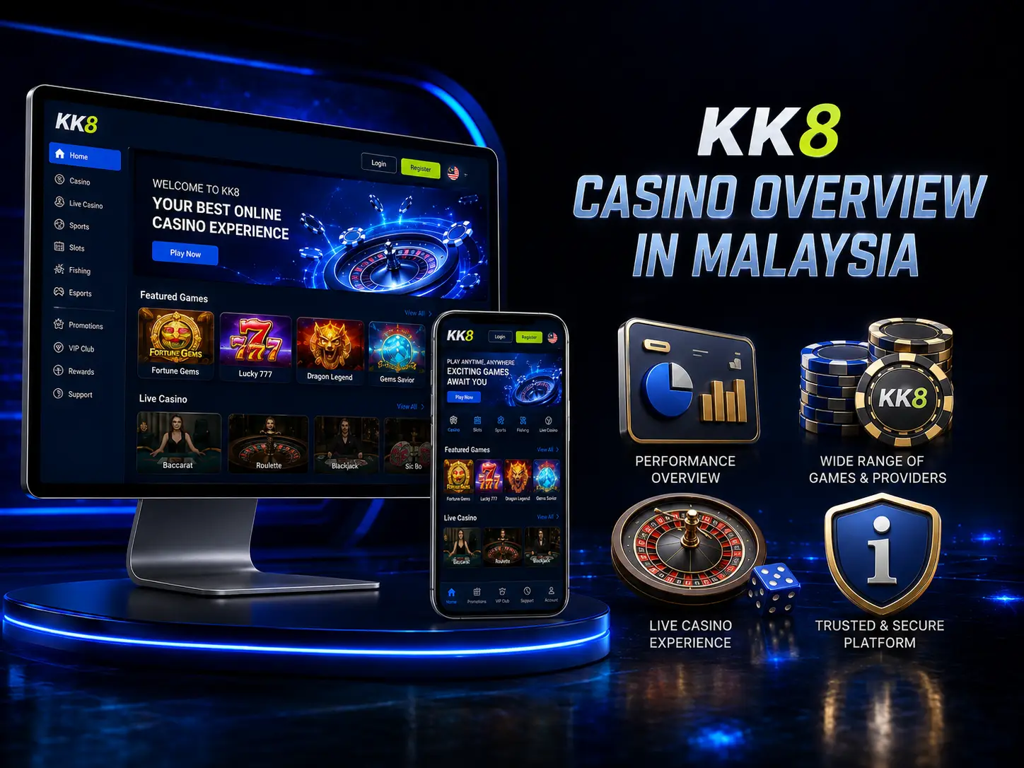 KK8 Casino Overview In Malaysia