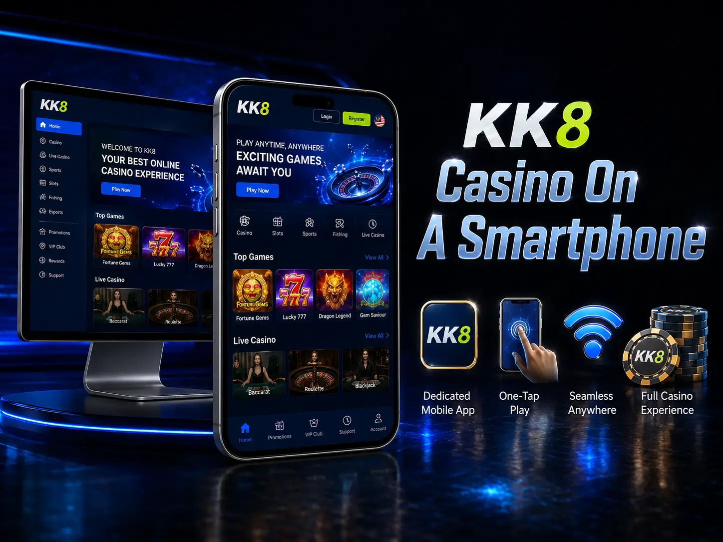 KK8 Casino On A Smartphone